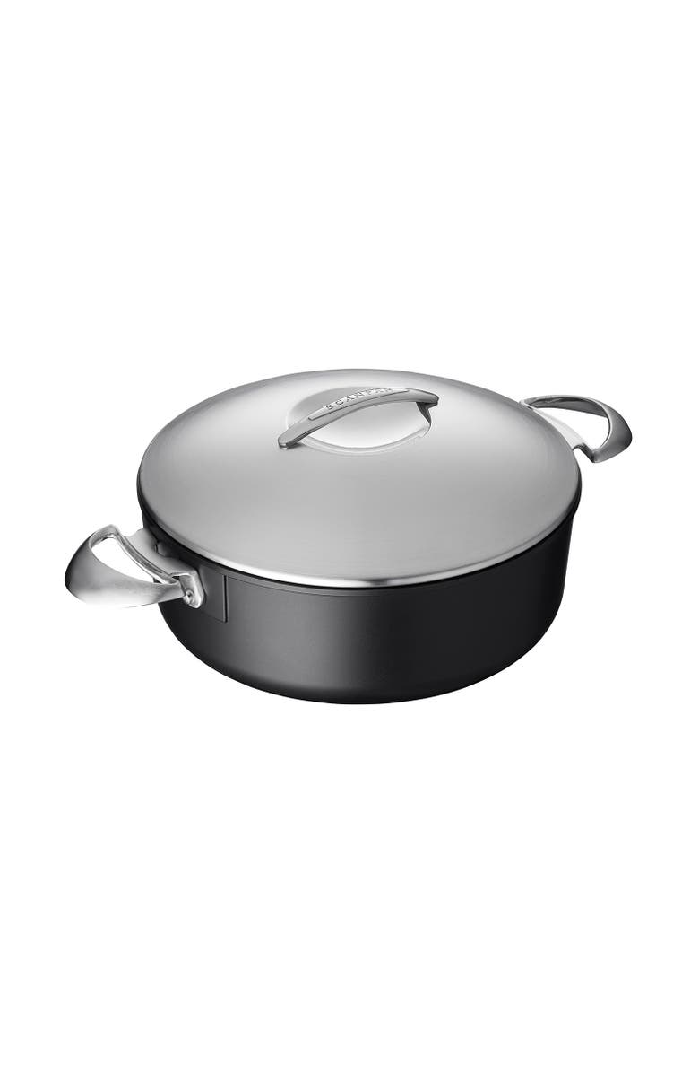 Scanpan Professional 4.5 Quart Low Sauce Pot, 10.25 Inch, Main, color, Black