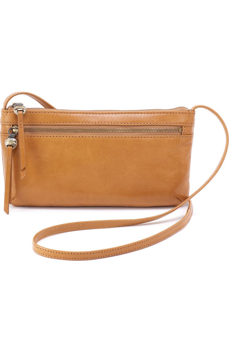 HOBO Cara Leather Crossbody Bag, Main, color, Natural