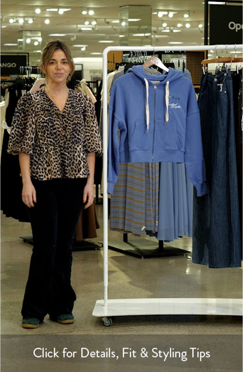 Palm Roxbury Cotton Graphic Zip-Up Hoodie, sales video thumbnail