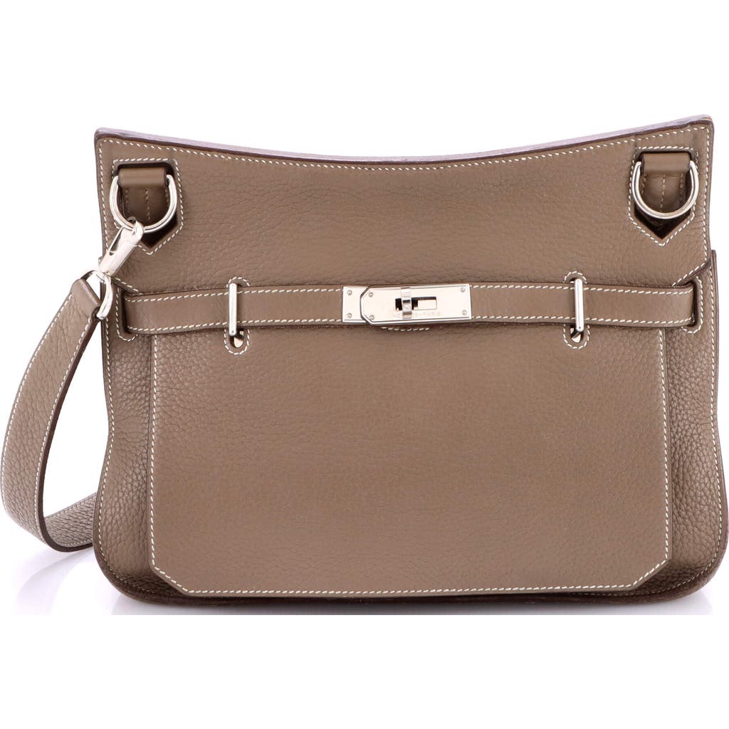 Pre-owned Hermes Hermes Jypsiere Bag Clemence 28 In Brown