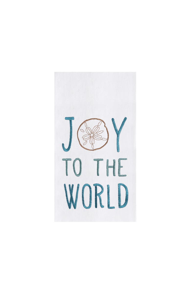 C&F Home Joy To The World Towel, Main, color, Blue