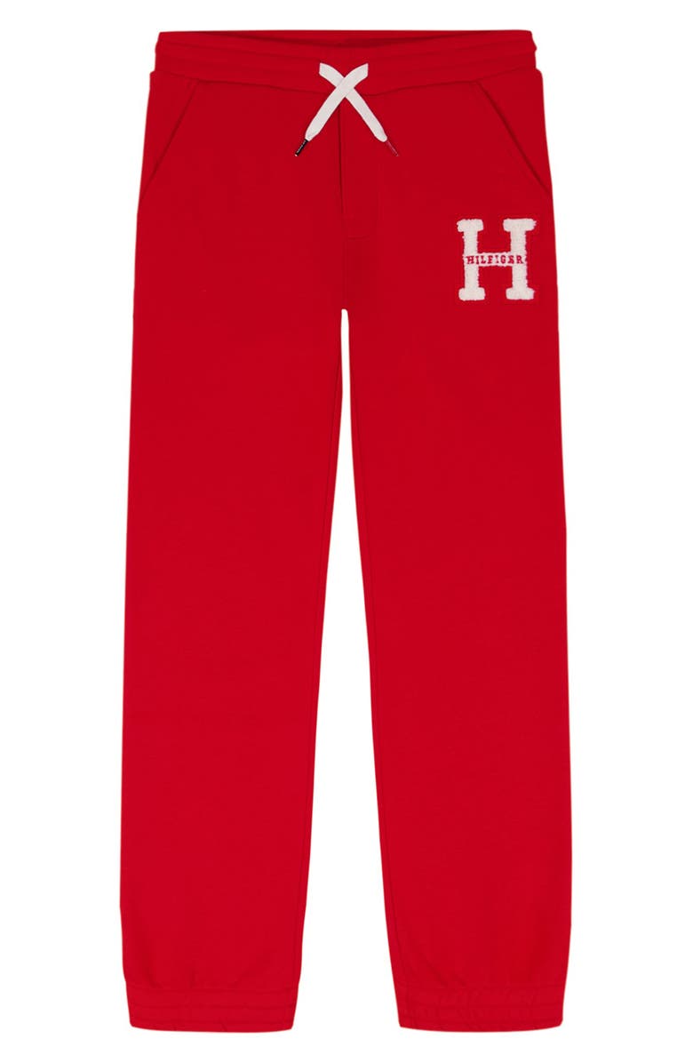 Tommy Hilfiger Kids' H Drawstring Joggers, Main, color, Tommy Red