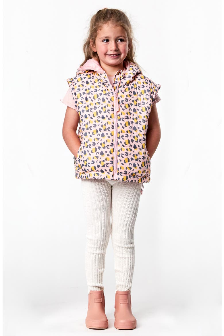 Kids' Leopard Love Water Repellent 2-in-1 Puffer Jacket, Alternate, color, PINK