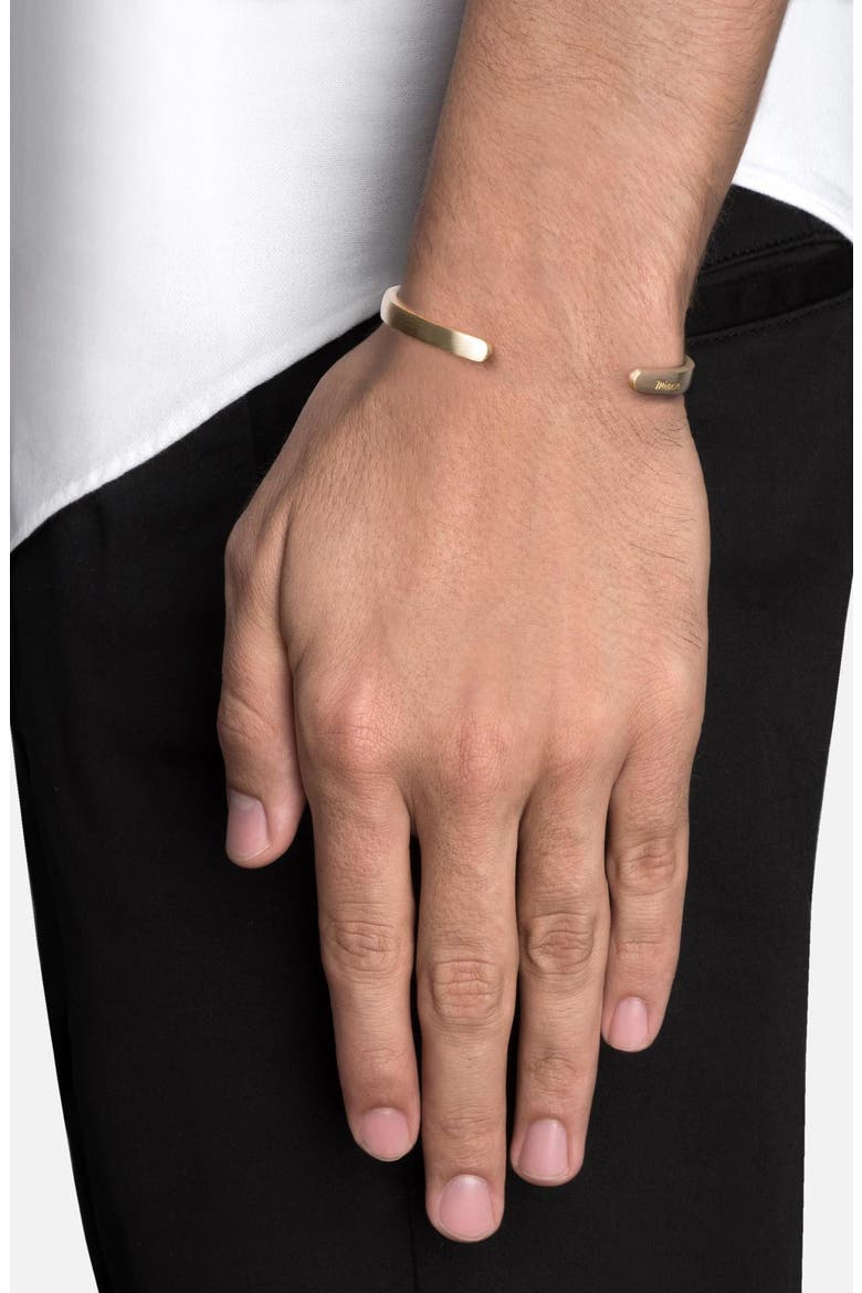 Matte Cuff Bracelet, Alternate, color, MATTE BRASS