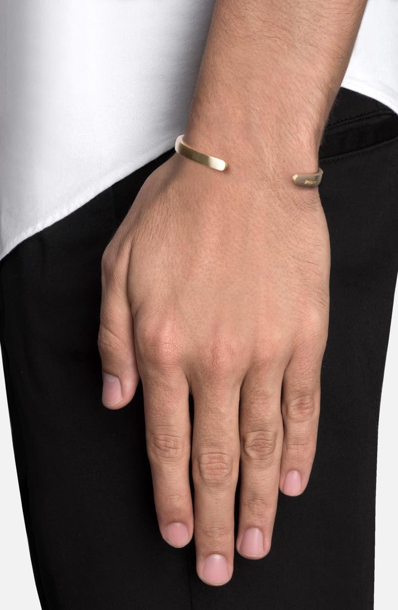 Miansai Matte Cuff Bracelet, Alternate, color, Matte Brass