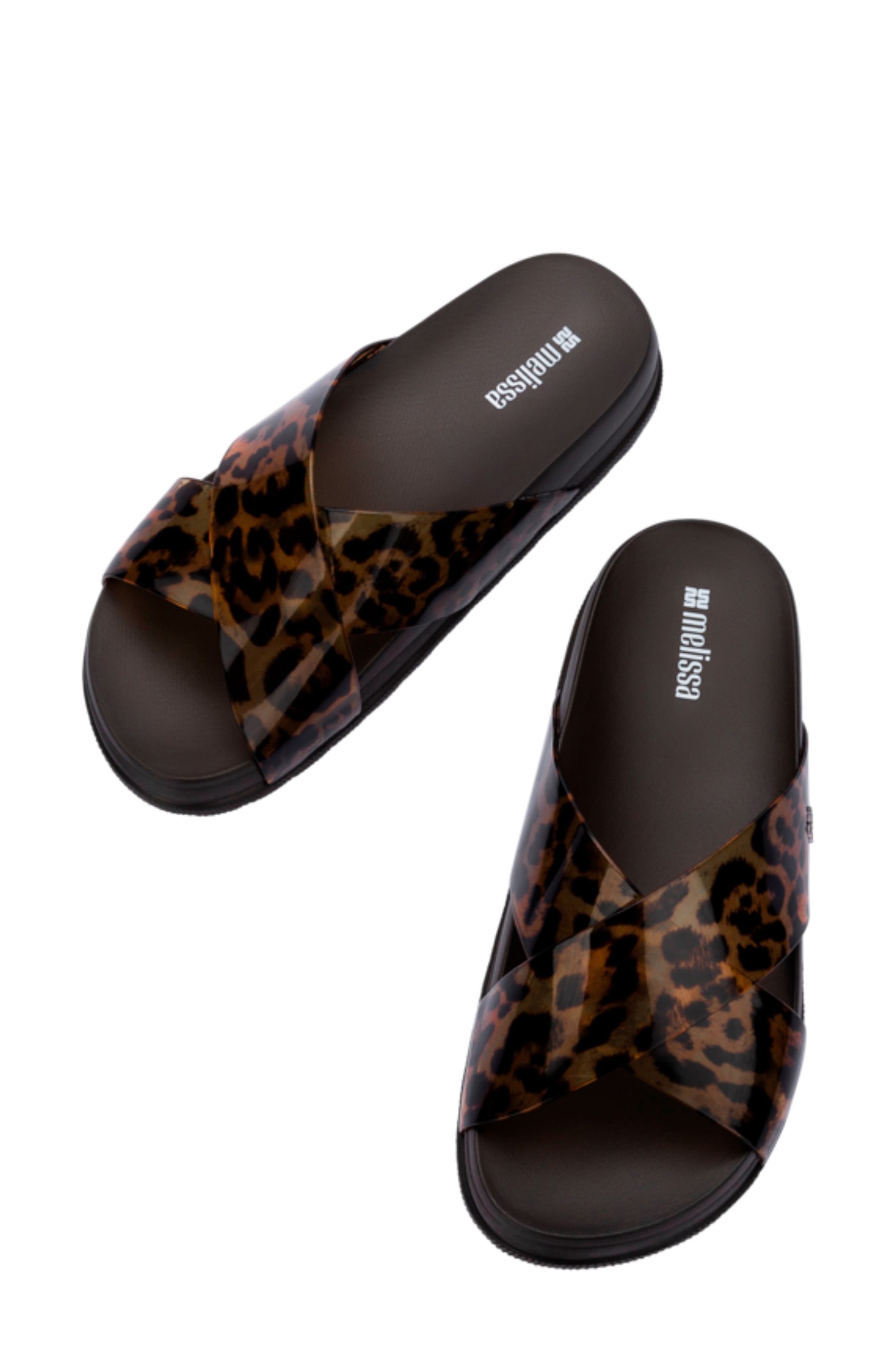 Cozy Cross Platform Slide Sandal, Alternate, color, DARK BROWN