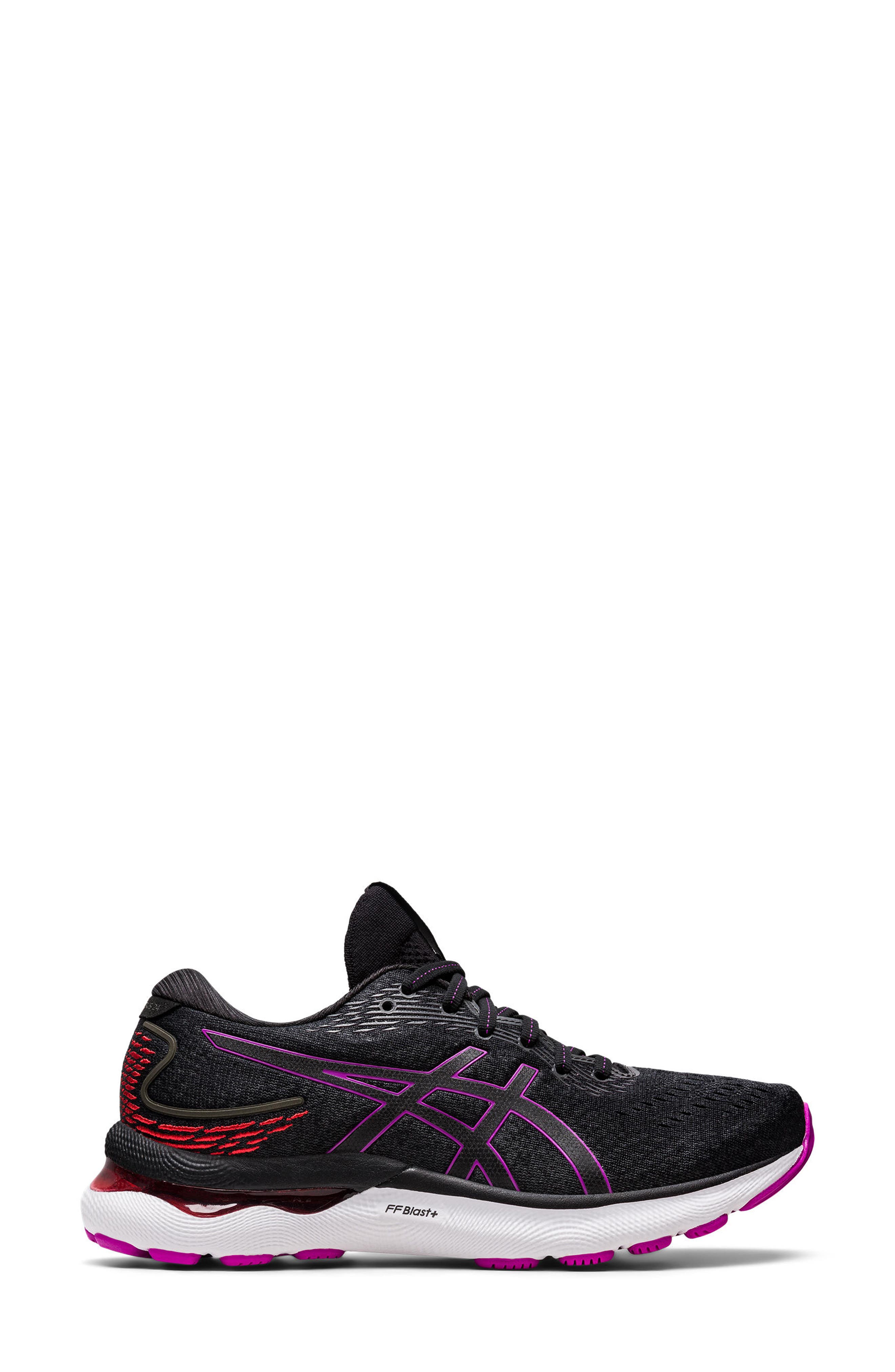 GEL-Nimbus 24 Running Shoe, Alternate, color, BLACK/ ORCHID