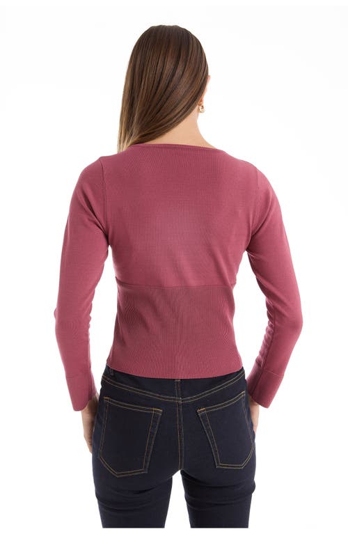 The Noli Shop Edie Knit Top In Pink