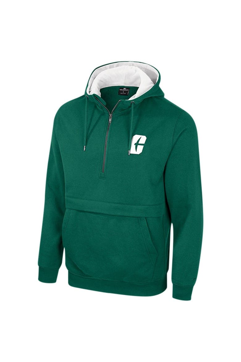 Men's Colosseum Green Charlotte 49ers Team Half-Zip Pullover Hoodie, Alternate, color, Green