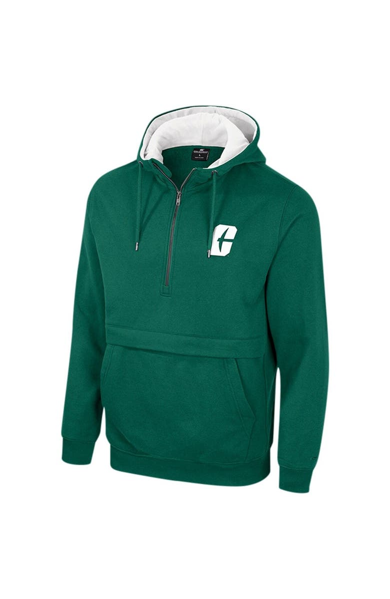 COLOSSEUM Men's Colosseum Green Charlotte 49ers Team Half-Zip Pullover Hoodie, Alternate, color, Green