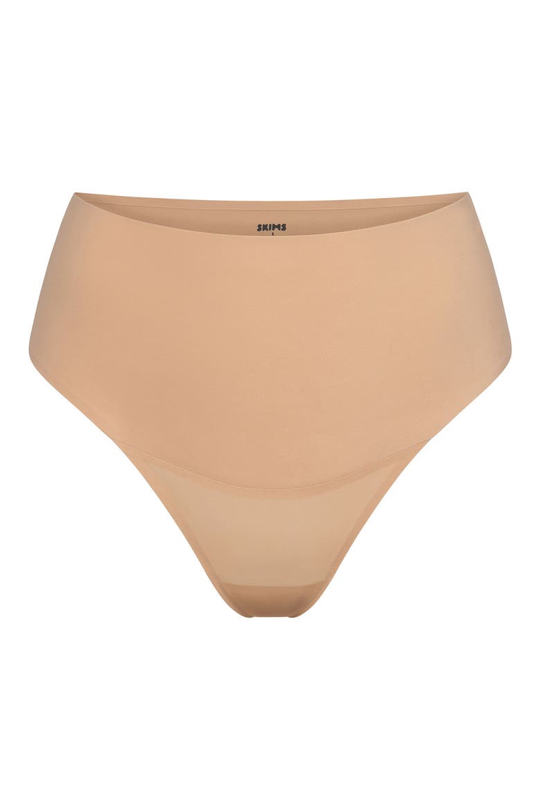 Smoothing Intimates High Waist Thong, Alternate, color, CLAY