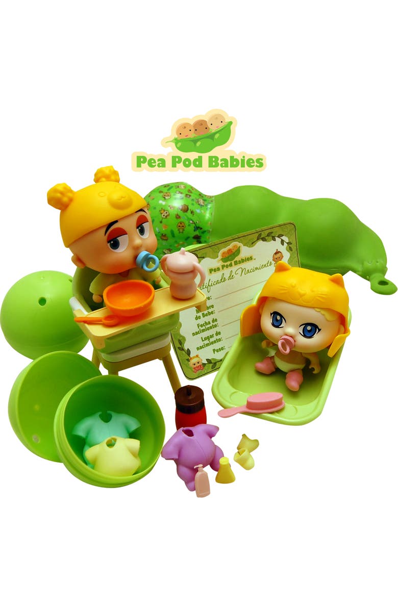 Pea Pod Babies Dinner & Bath Playset, 27 Pieces, Alternate, color, Multicolored