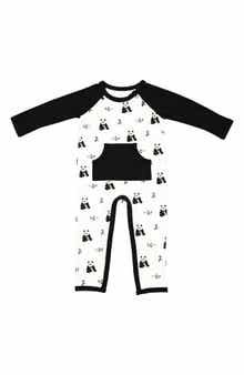Kyte BABY Kids' Black and White Zen Romper