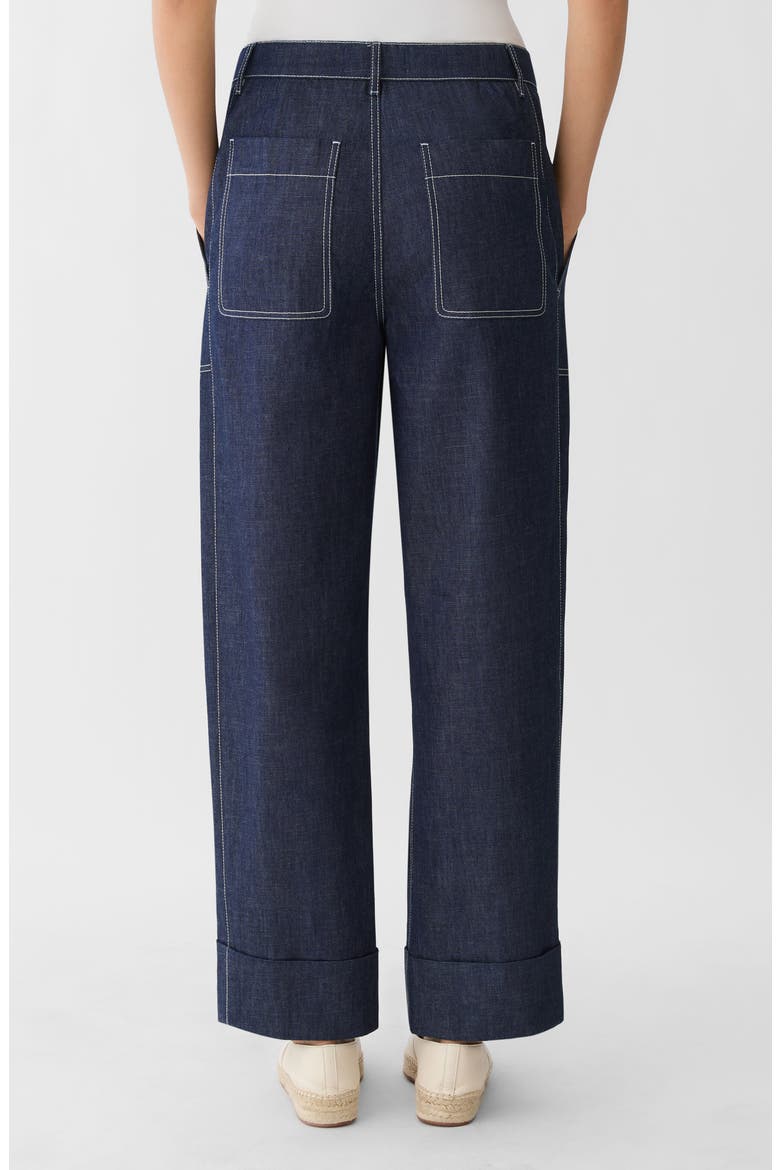 Highline Straight Leg Ankle Jeans, Alternate, color, SHIPYARD INDIGO