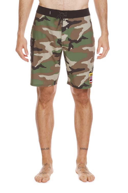 Quiksilver Surfsilk Hawaii Board Shorts In Camo