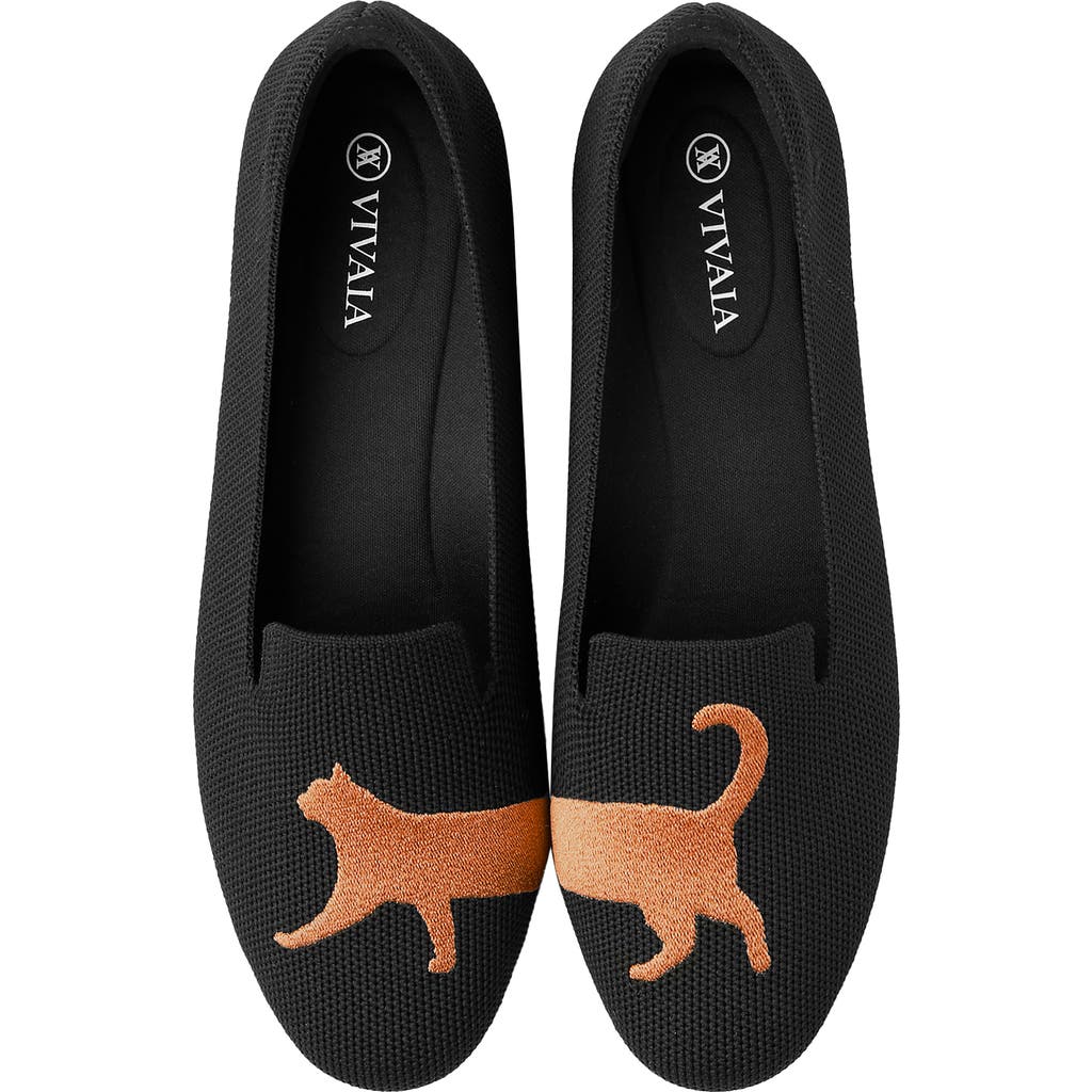 Vivaia Round-toe Embroidered Loafers