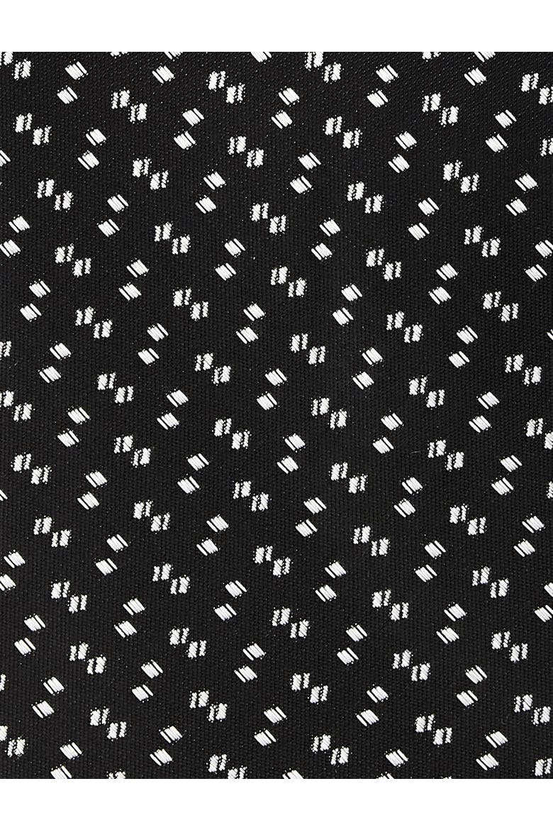 Big & Tall Micro Neat Tie, Alternate, color, BLACK