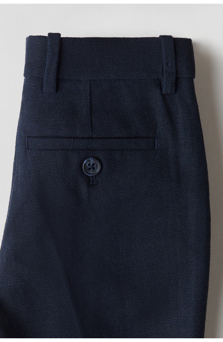 H&M Slim fit suit pants, Alternate, color, Navy Blue