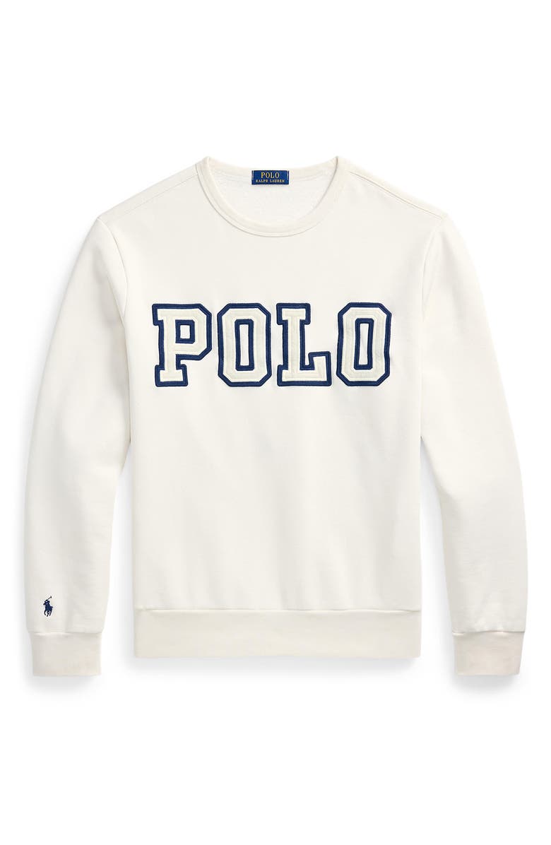 Polo Ralph Lauren Logo Appliqué Sweatshirt, Alternate, color, Nevis