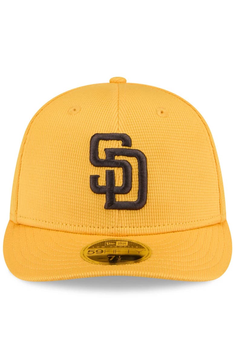 New Era Men's New Era  Gold San Diego Padres 2025 Spring Training Low Profile 59FIFTY Fitted Hat, Alternate, color, Gold