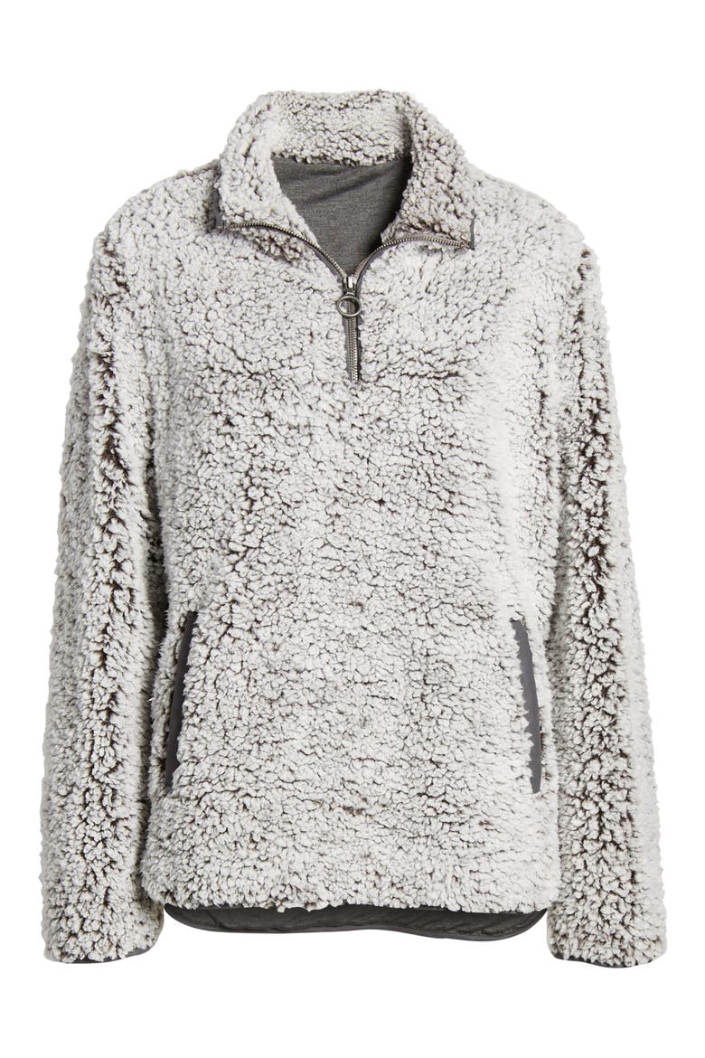 Wubby Fleece Pullover, Alternate, color, CHARCOAL