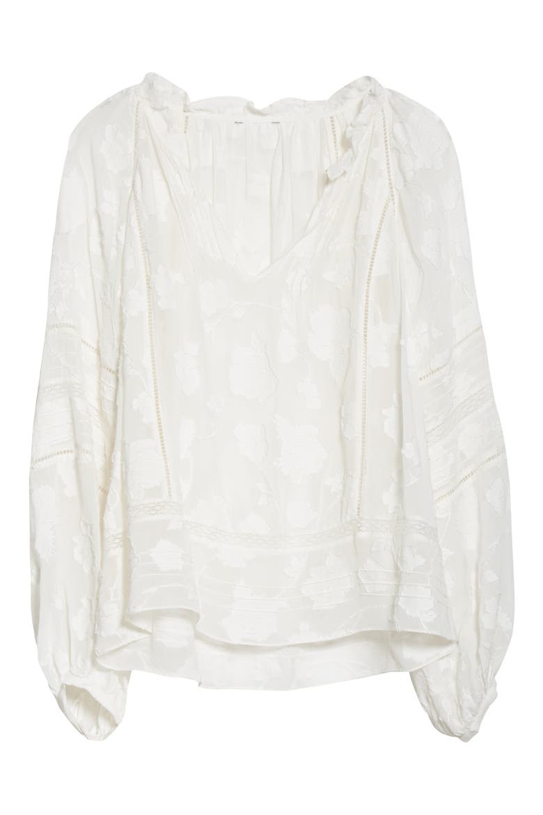 Chaylse Blouse, Alternate, color, PORCELAIN