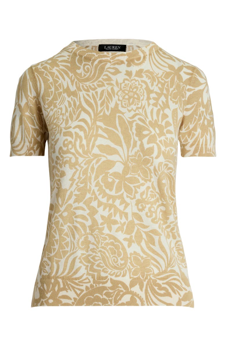 Lauren Ralph Lauren Floral Cotton Blend Sweater, Alternate, color,