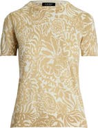 Lauren Ralph Lauren Floral Cotton Blend Sweater
