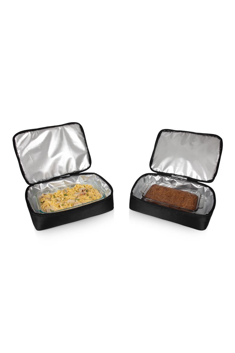 Double Decker Casserole Tote, Alternate, color, BLACK