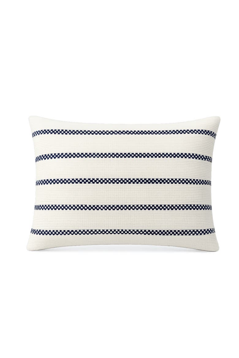Regatta Stripe Pillow, Main, color, Navy Blue