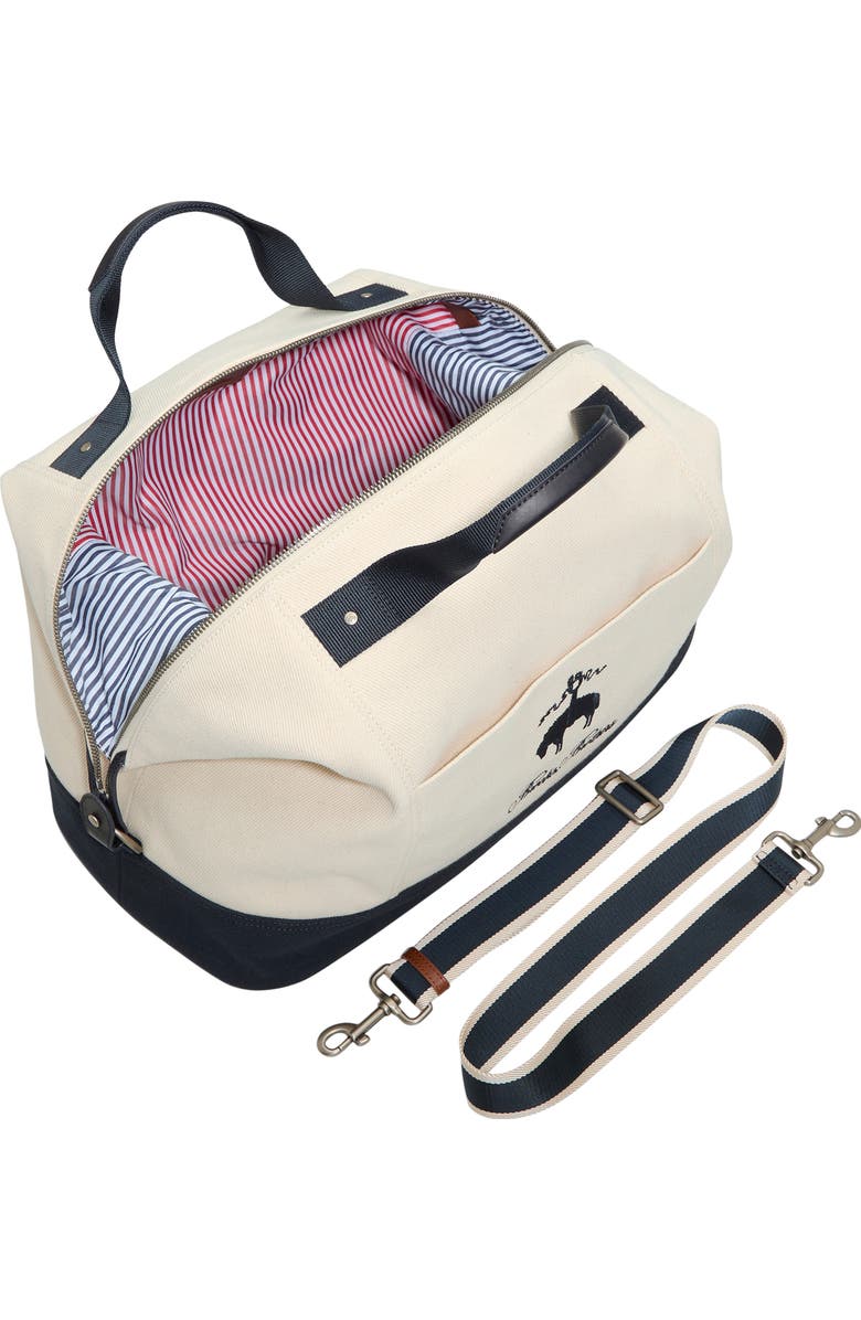 Brooks Brothers Lafayette Cotton Canvas Duffle Bag, Alternate, color, Natural