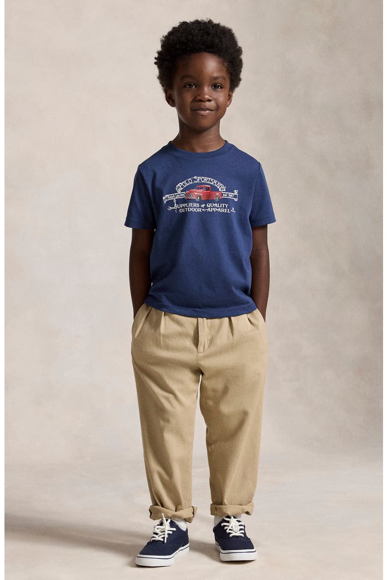 Kids' Graphic Cotton T-Shirt, Alternate, color, RUSTIC NAVY