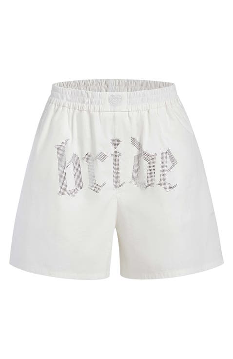 Bride Rhinestone Boxer