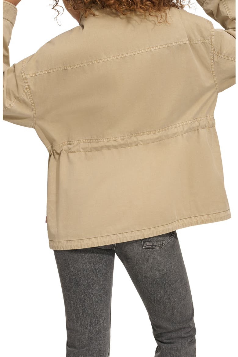 Cotton Hooded Jacket, Alternate, color, SAFARI