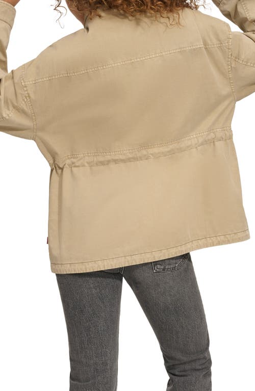 Levi's® Cotton Hooded Jacket In Safari