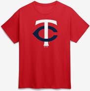 Logo Athletic Men's Logo Athletic Red Minnesota Twins Official Logo T-Shirt
