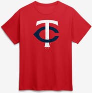 Logo Athletic Men's Logo Athletic Red Minnesota Twins Official Logo T-Shirt
