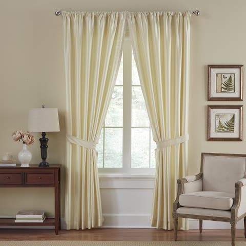 Versailles Faux Silk Blackout Window Curtain