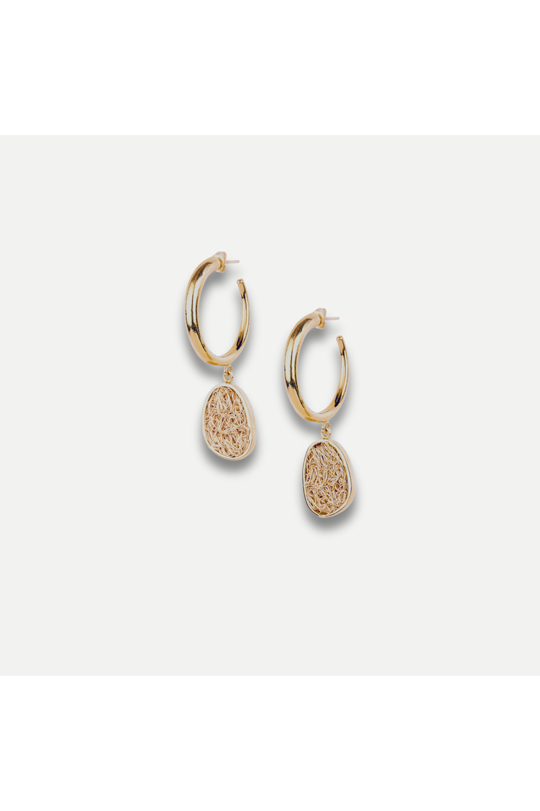 Element  Hoops Earrings, Alternate, color, Gold