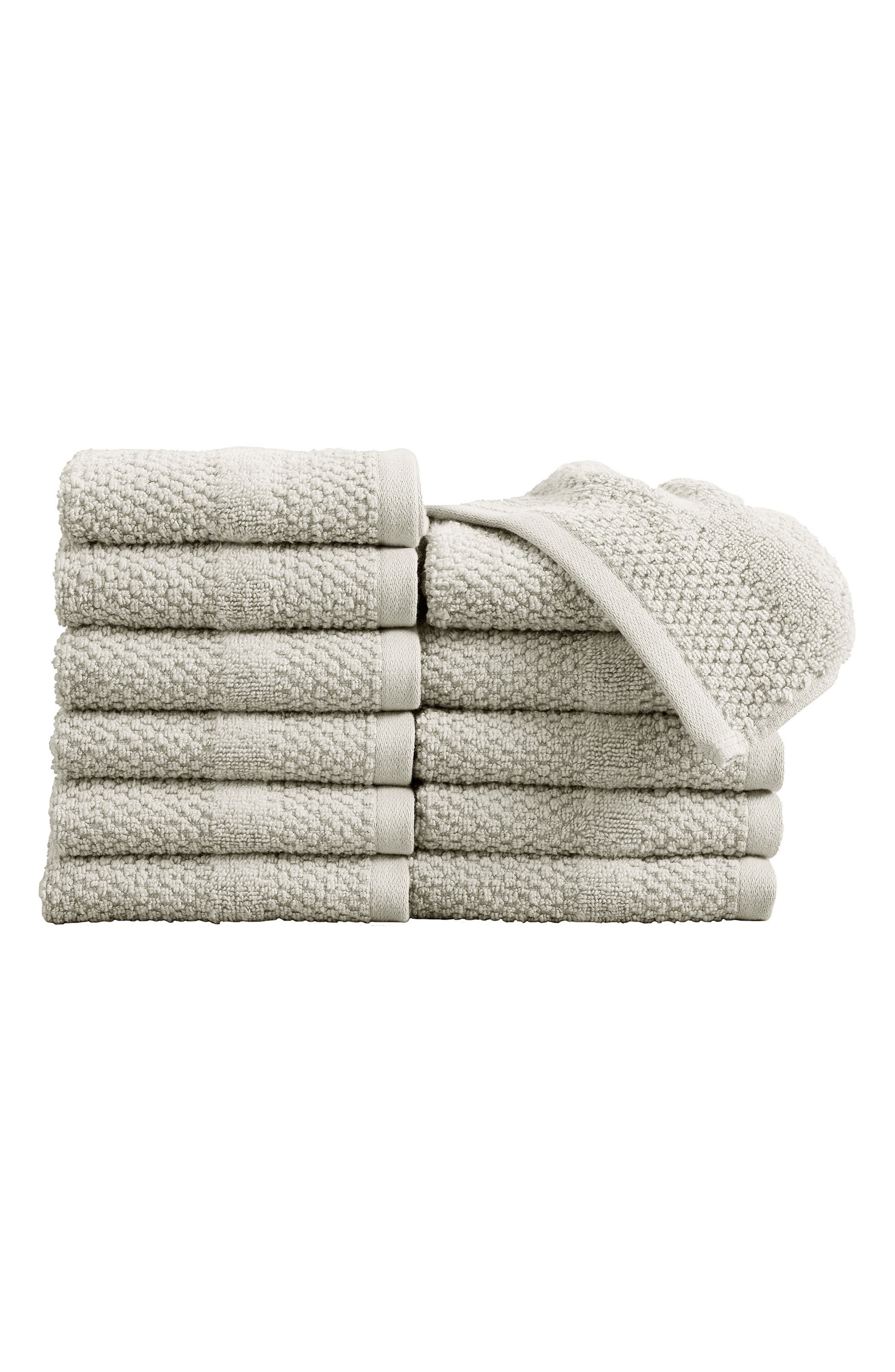Woven & Weft 12-Pack Checker Texture Washcloths