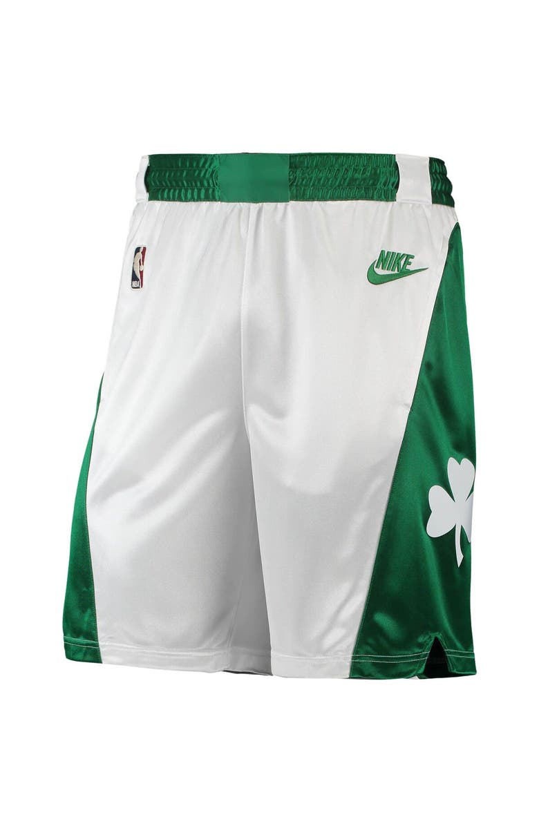 Nike Men's Nike White/Kelly Green Boston Celtics 2021/22 Classic Edition Swingman Performance Shorts, Alternate, color, 