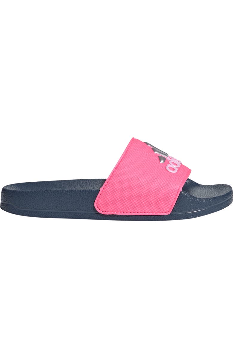 adidas Kids' Adilette Sandal, Alternate, color, Pink/ Metallic/ Preloved Ink