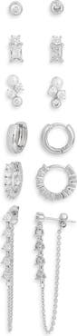 NORDSTROM RACK Pack of 6 Huggie & Stud Earrings
