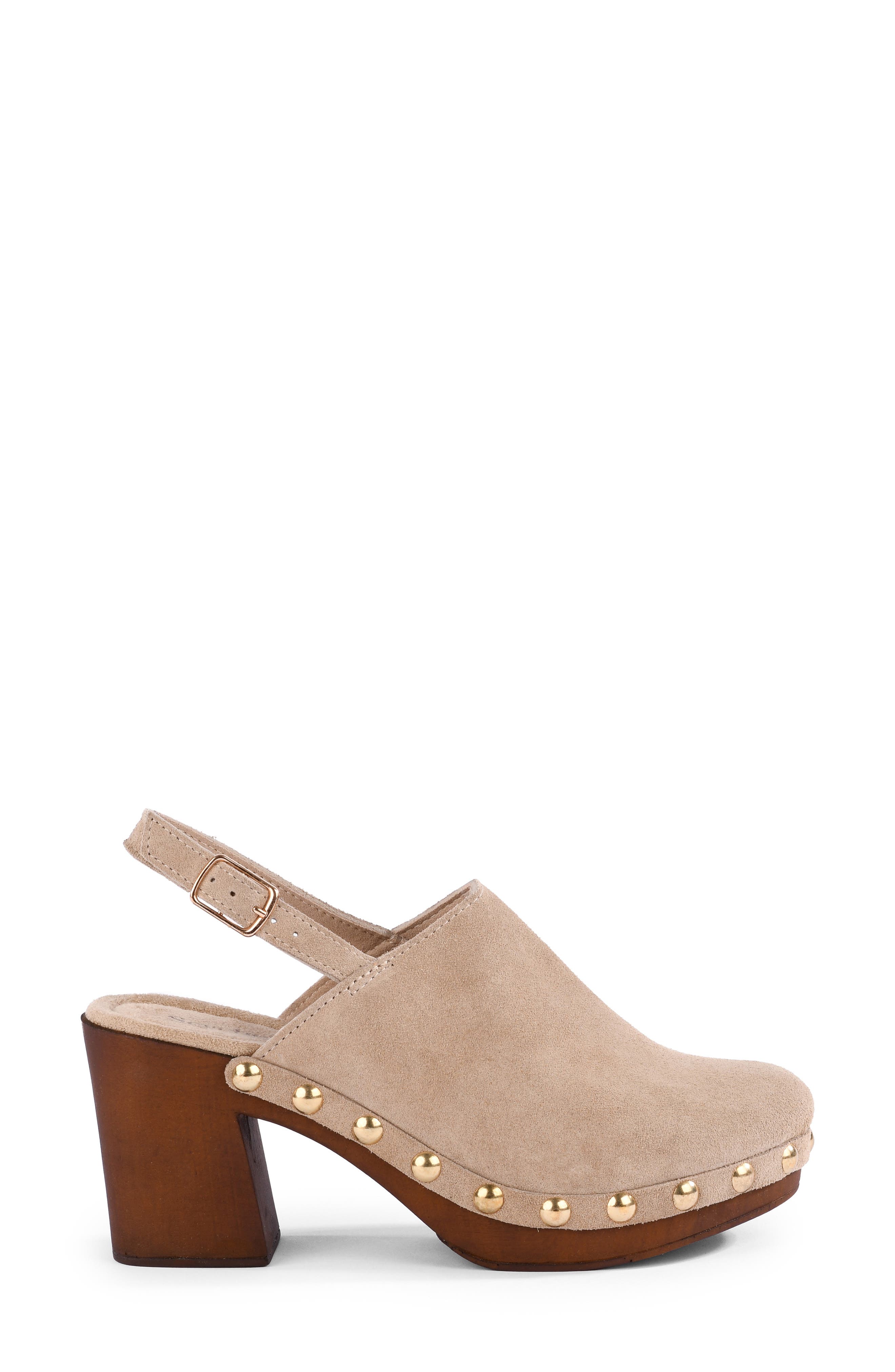 New Heights Leather Clog, Alternate, color, TAUPE