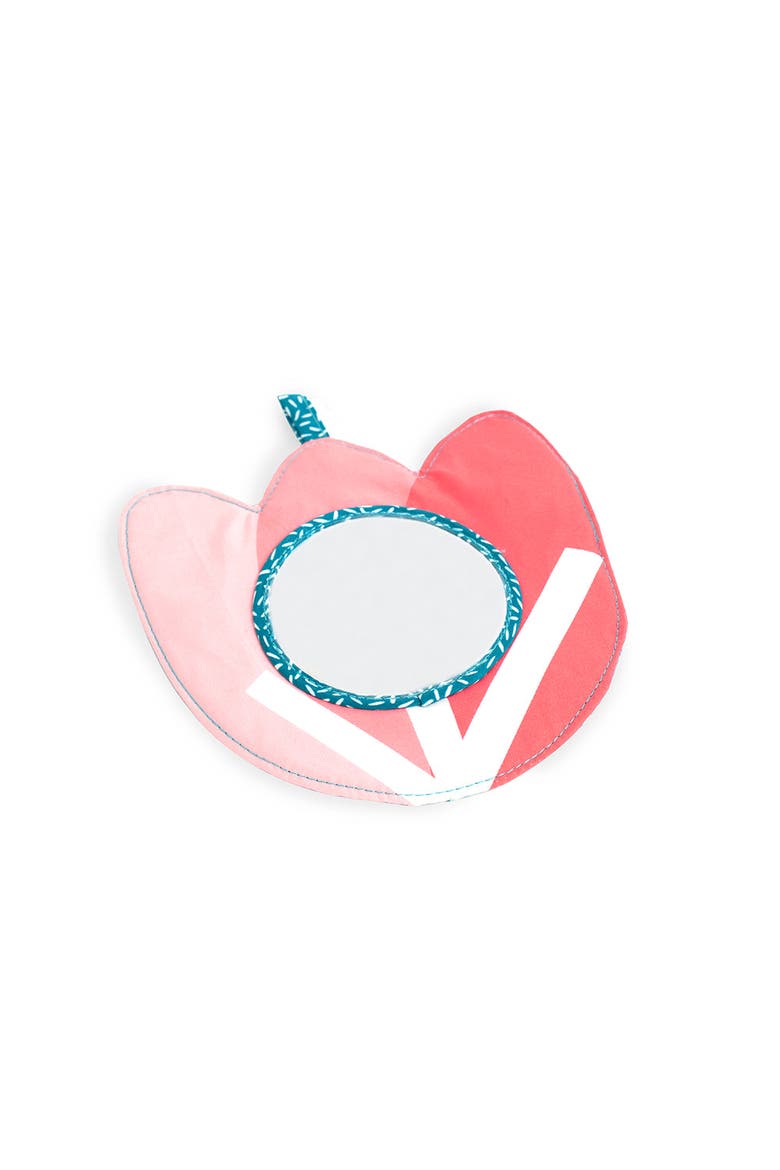 Feel to Learn Baby Crinkle Mirror, Main, color, Pink Multi
