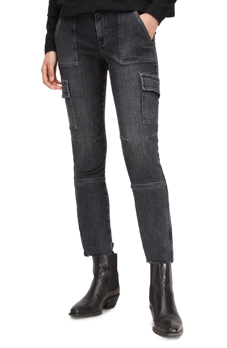 AllSaints Duran Skinny Cargo Jeans, Main, color, 