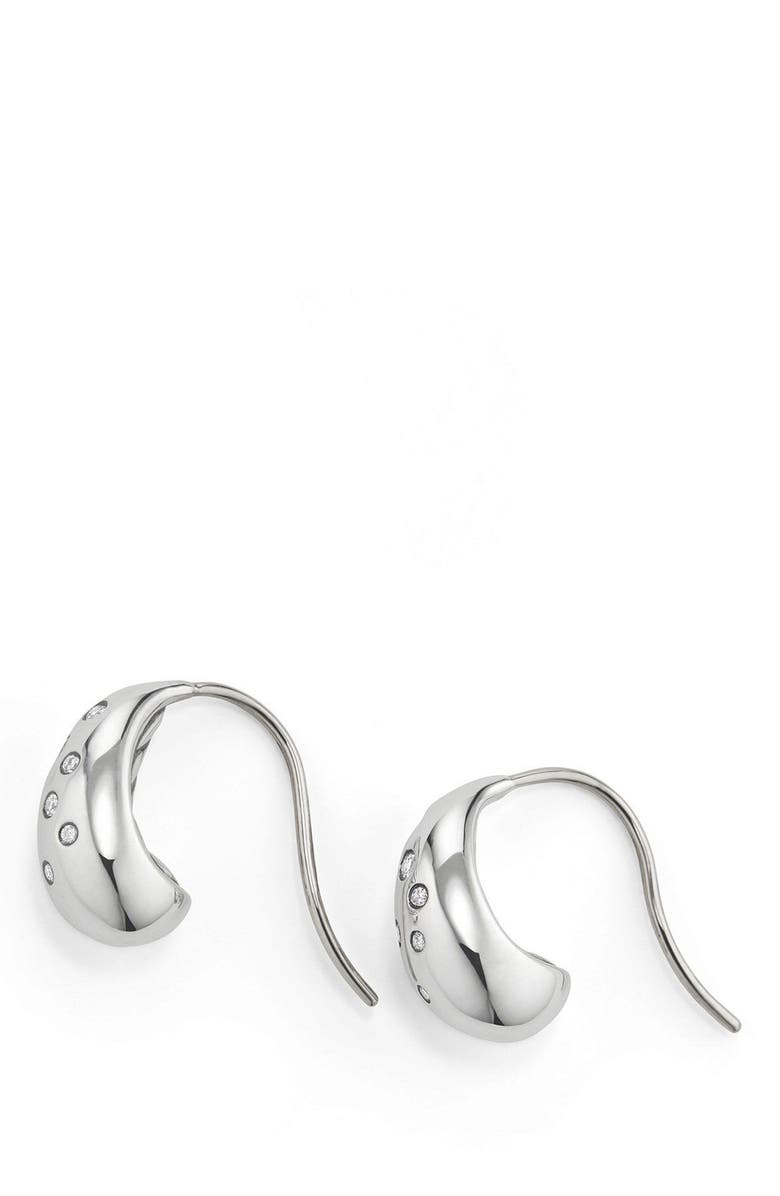 David Yurman Pure Form Earrings with Diamonds, 15mm, Alternate, color, 