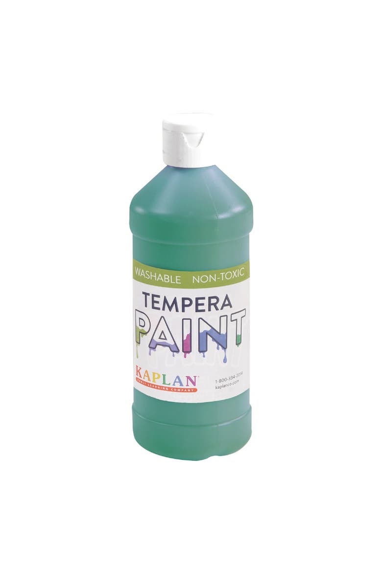 Kaplan Washable Tempera Paint - 16 oz - Set of 8, Alternate, color, White