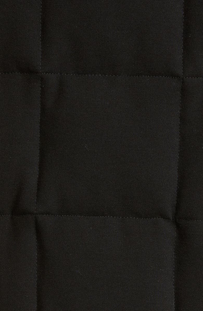 Dolce&Gabbana Logo Plaque Quilted Vest, Alternate, color, Black