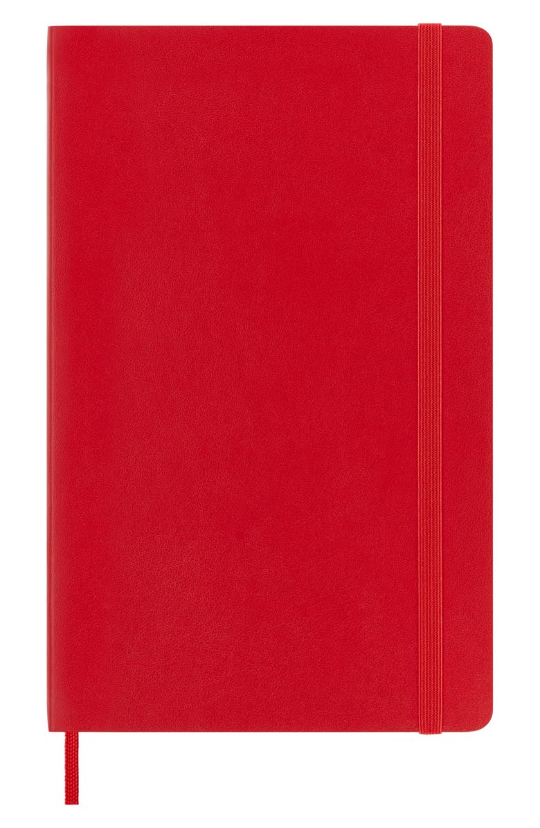Moleskine Large Ruled Softcover Notebook, Alternate, color, Red